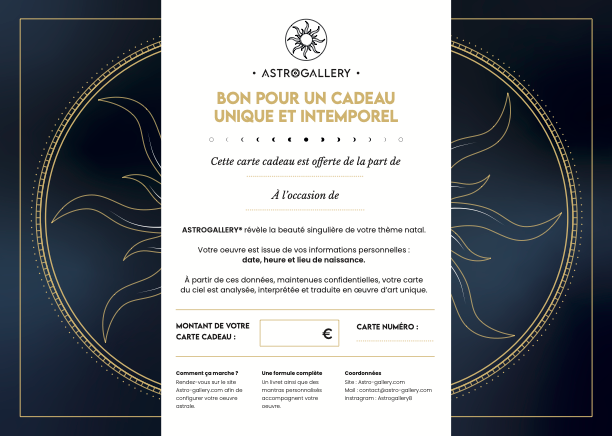 Carte Cadeau Astrogallery